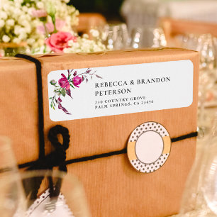 Elegant spring summer pink purple flowers wedding