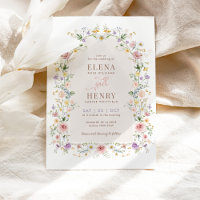 Elegant Spring Wildflower Meadow Fairytale Wedding