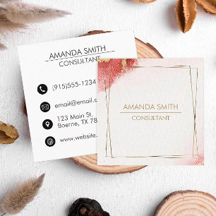 Elegant Square Contact Card – Modern 