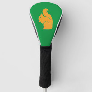 Elegant Squirrel Monogram Personalised Golf Head Cover