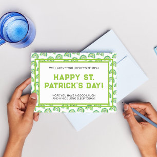 Elegant St. Patrick's Day Party Postcard