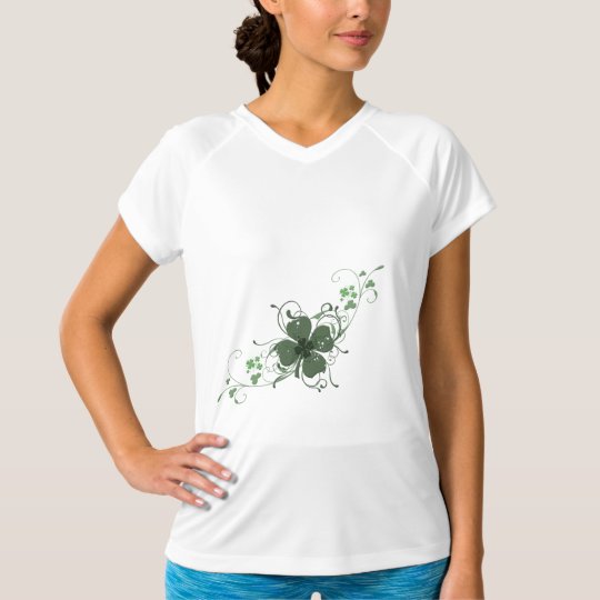 Elegant St. Patrick's Day Shamrock Design Art T-Shirt