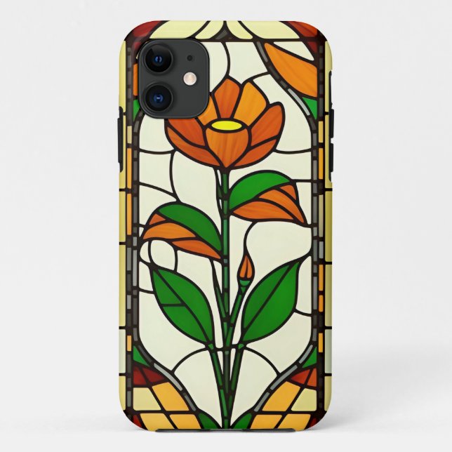 Elegant Stained Glass Artwork Case-Mate iPhone Case (Back)