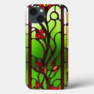Elegant Stained Glass Window Panel iPhone 13 Case