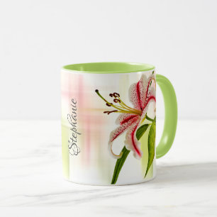 Elegant Star Lily (Stargazer) Floral Photography Mug