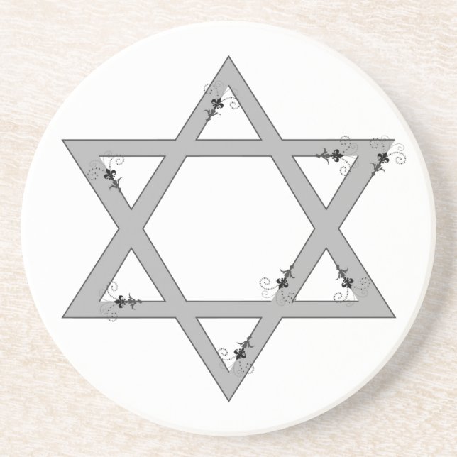 elegant star of david coaster (Front)
