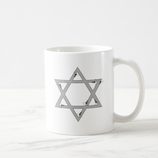 elegant star of david coffee mug (Right)