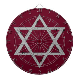 elegant star of david dartboard