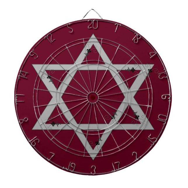 elegant star of david dartboard (Front)