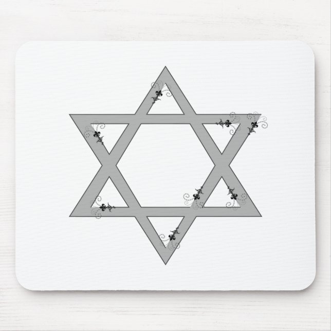 elegant star of david mouse mat (Front)