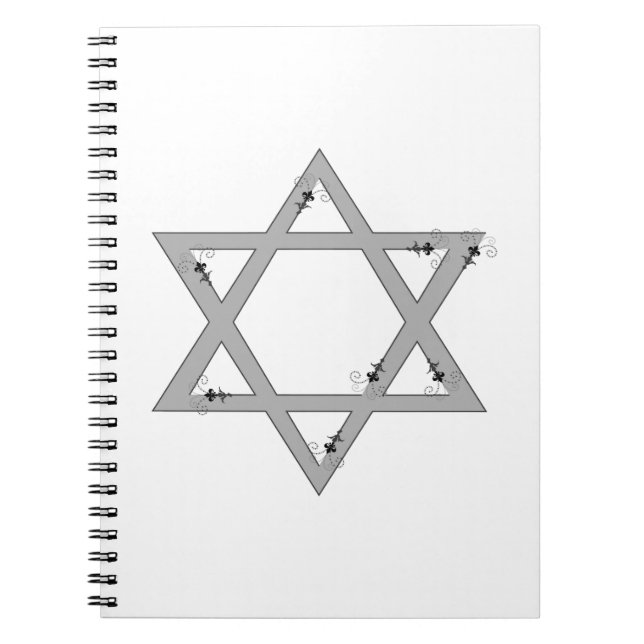 elegant star of david notebook (Front)