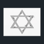 elegant star of david postcard<br><div class="desc"></div>