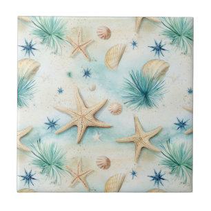Elegant Starfish - Coastal Decor, Ocean Inspired Tile