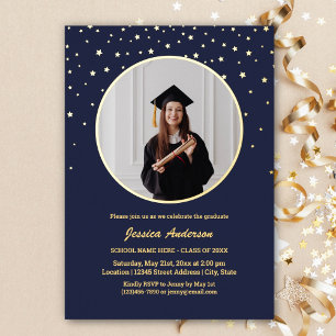 Elegant Stars Graduate Photo Graduation