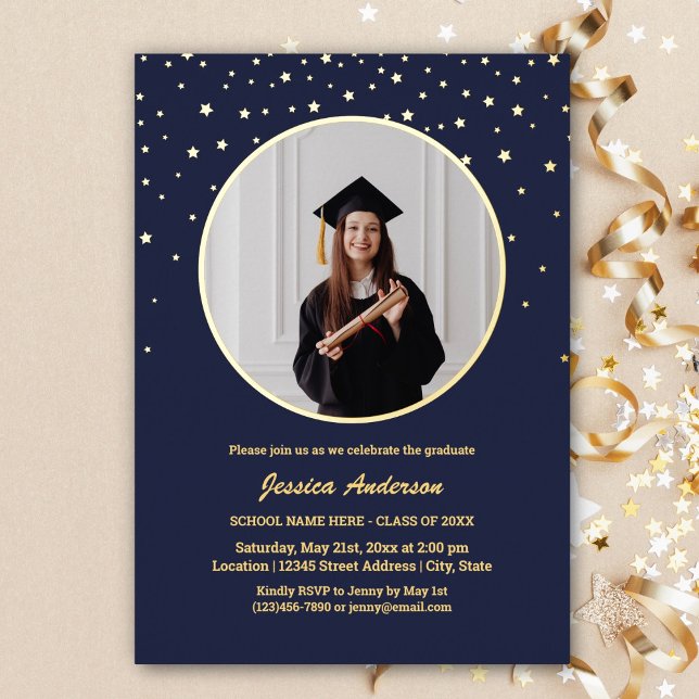 Elegant Stars Graduate Photo Graduation (Creator Uploaded)
