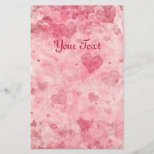 Elegant Stationery with Hearts