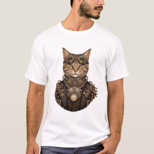 Elegant Steampunk Cat - Victorian Gentleman Cat T-Shirt