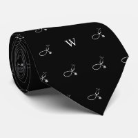 Elegant Stethoscope Doctor Gift Monogrammed Black
