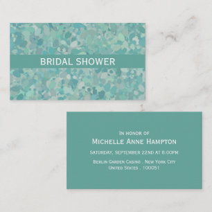 Elegant Stone Dot Bridal Shower Ticket Invitation