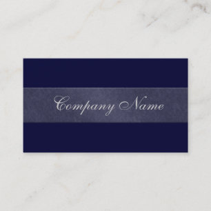 Elegant Stone Navy Blue Business Card