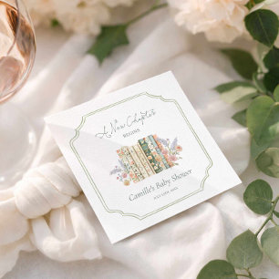 Elegant Storybook Baby Shower Napkin