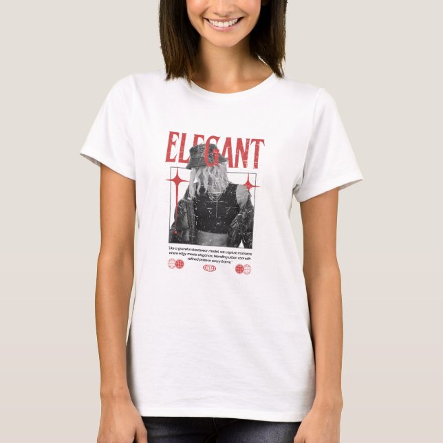Elegant Street Style T-Shirt - Minimalist Fashion (Front)