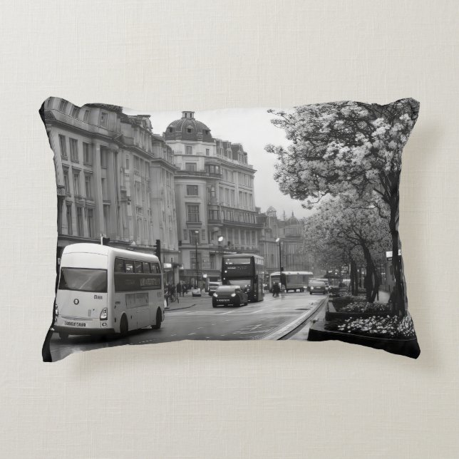 Elegant Street View  Decorative Cushion (Front)