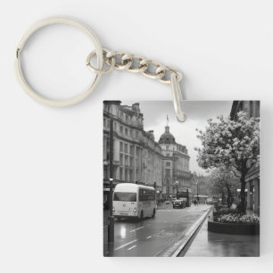 Elegant Street View Key Ring