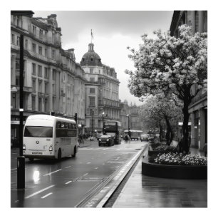 Elegant Street View Photo Print