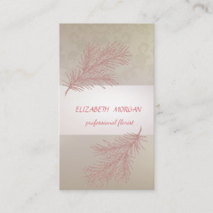 Elegant  Stripe ,Lace, Glitter Branch Business Card