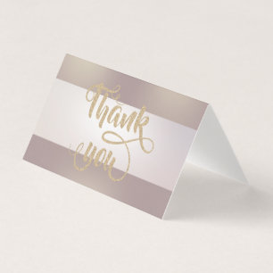Elegant Stripe Thank You Card
