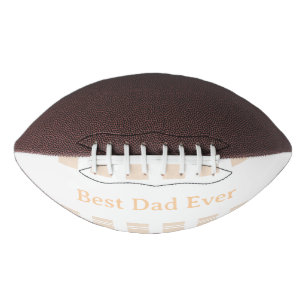 Elegant Striped Best Dad Ever Personalised American Football