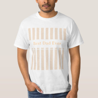 Elegant Striped Best Dad Ever Personalised T-Shirt