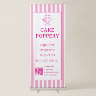 Elegant Striped Retractable Banner