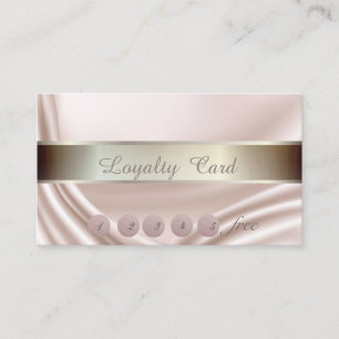 Elegant ,Striped, Satin Loyalty Card