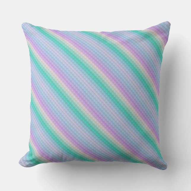 Elegant Stripes and Polka Dots Cushion (Front)