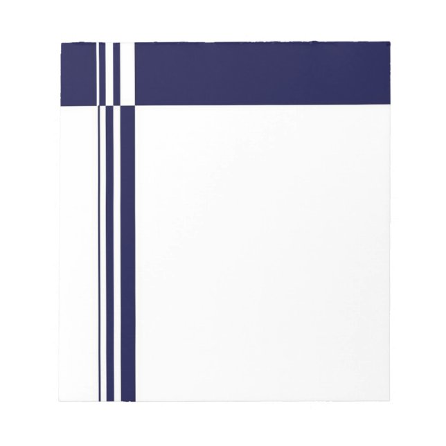 Elegant Stripes Notepad (Front)