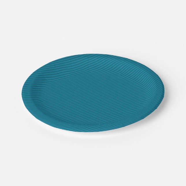 Elegant Stripes Paper Plate (Angled)