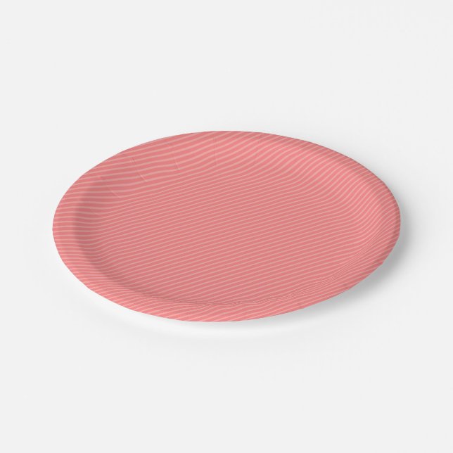 Elegant Stripes Paper Plate (Angled)