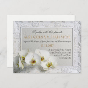 Elegant style wedding invitation