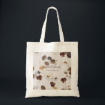 Elegant Stylish Beige Roses Floral Toile Wedding Tote Bag<br><div class="desc">Vintage romantic and chic English garden roses pattern on light beige background,  perfect as gift for bachelorette party,  wedding favor/gift for bride's maids,  maid of honor etc.</div>