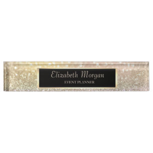 Elegant Stylish Bokeh, Frame Nameplate