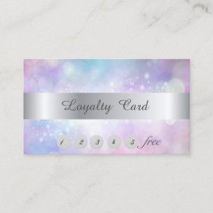 Elegant Stylish Bokeh   Loyalty Card