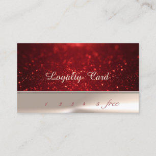 Elegant Stylish Chic , Bokeh Loyalty Card