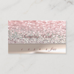 Elegant Stylish Chic , Bokeh   Loyalty Card