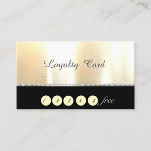 Elegant Stylish Chic Gold  Loyalty Card