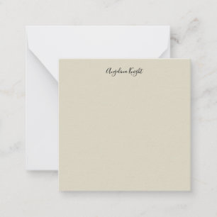 Elegant Stylish Chic Plain Handwriting Script Card