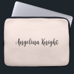 Elegant Stylish Chic Plain Handwriting Script Laptop Sleeve<br><div class="desc">Looking for a beautiful calligraphy with an aesthetic handwriting? This simple,  eye-catching design is for you. This product immediately impresses those who see it. The fine and tasteful design will immediately reflect the quality of your relationship and family.</div>