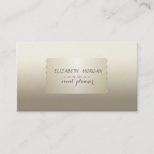 Elegant Stylish,Chic,Professional Business Card (Front)