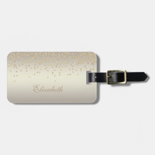 Elegant Stylish Chic - Shiny Foil Confetty-Diamond Luggage Tag